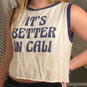forever 21 “its better in cali” tank